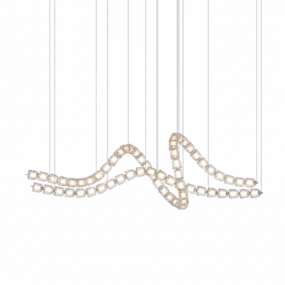 Gabriel Waveform LED Chandelier - Dimmable, Modern Design, Energy Effi