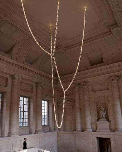 Gabriel Chrome Chandelier - Elegant Design with Adjustable Height & LE