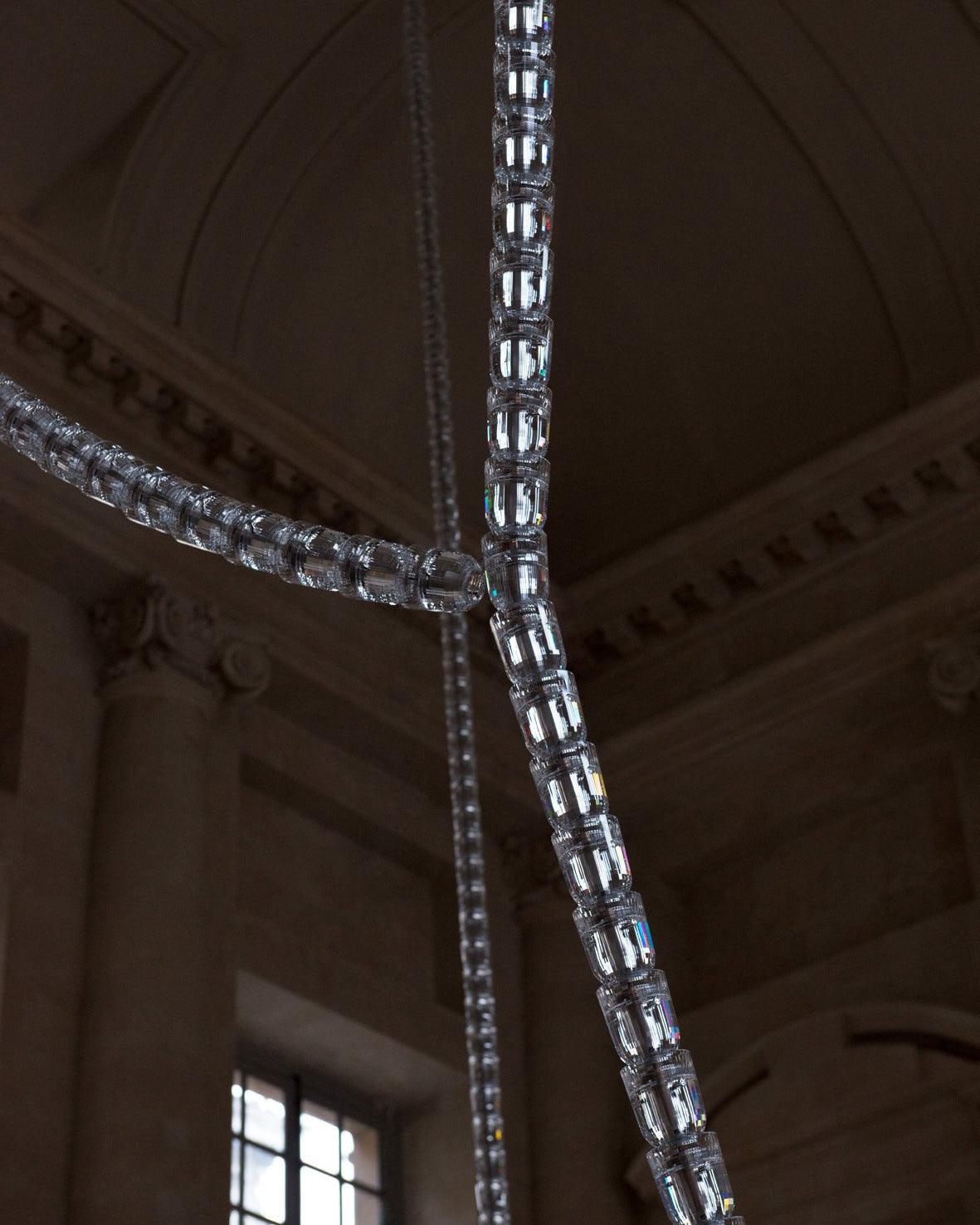 Gabriel Chrome Chandelier - Elegant Design with Adjustable Height & LE