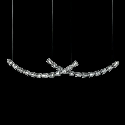 Gabriel Curved LED Chandelier | Custom Size, Dimmable, Elegant Design