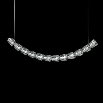 Gabriel Curved LED Chandelier | Custom Size, Dimmable, Elegant Design