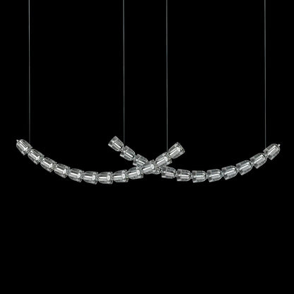 Gabriel Curved LED Chandelier | Custom Size, Dimmable, Elegant Design