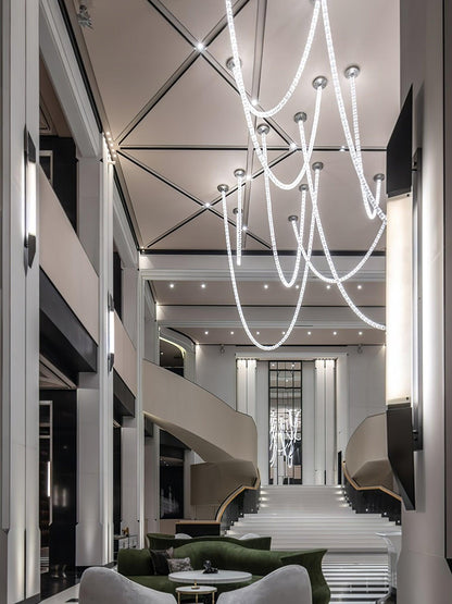 Gabriel Cascade LED Chandelier - Modern Design, Dimmable Brightness