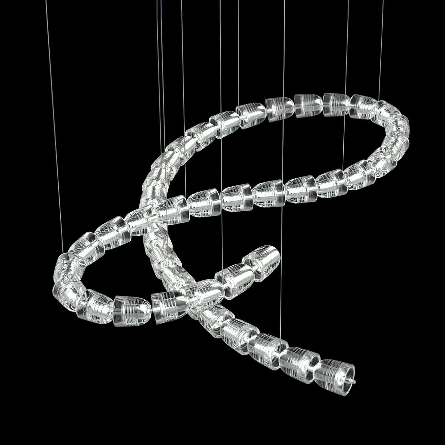 Gabriel Knot LED Chandelier | Custom Size, Dimmable, Elegant Design
