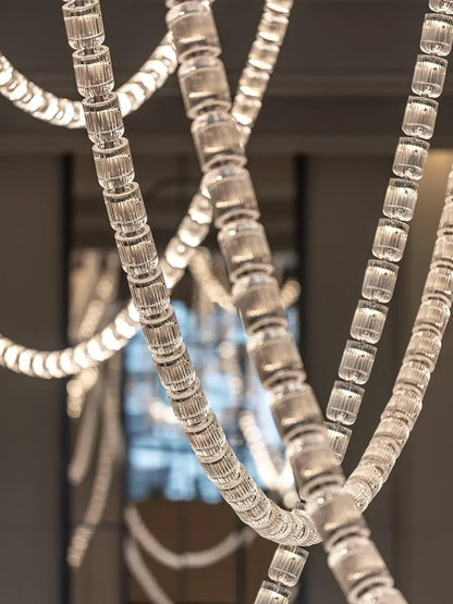 Gabriel Knot LED Chandelier | Custom Size, Dimmable, Elegant Design