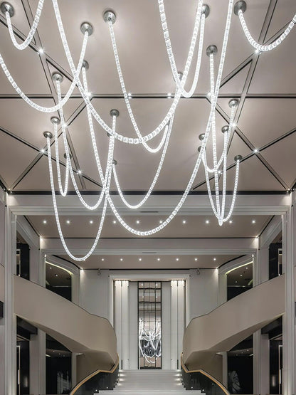 Gabriel Knot LED Chandelier | Custom Size, Dimmable, Elegant Design