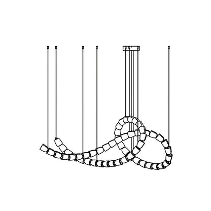 Gabriel Knot LED Chandelier | Custom Size, Dimmable, Elegant Design