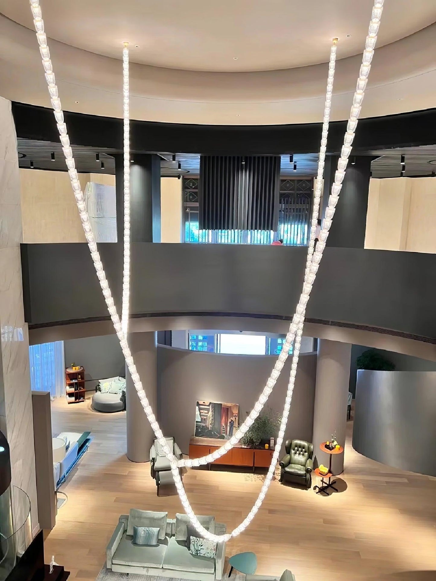 Gabriel Knot LED Chandelier | Custom Size, Dimmable, Elegant Design