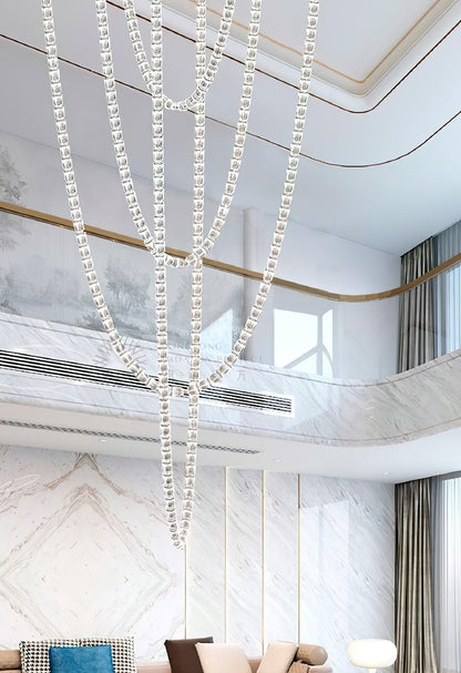 Gabriel Knot LED Chandelier | Custom Size, Dimmable, Elegant Design