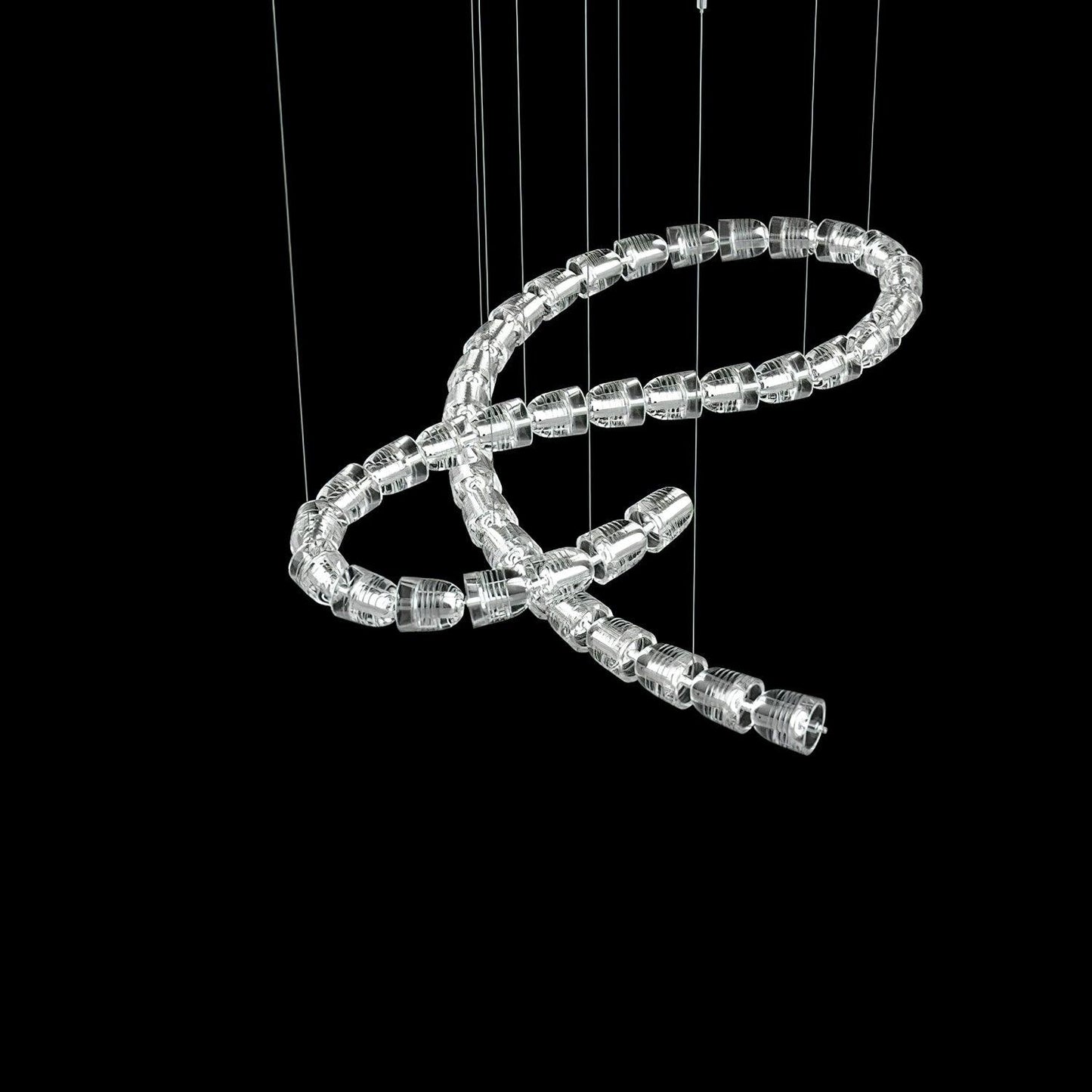 Gabriel Infinity LED Chandelier - Dimmable, Modern Design, Energy Effi