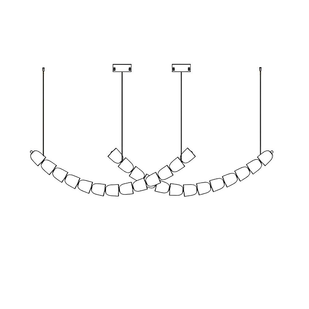Gabriel Chrome Chandelier - Elegant Design with Adjustable Height & LE