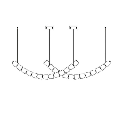 Gabriel Gold Chandelier - Elegant Design with Adjustable Brightness