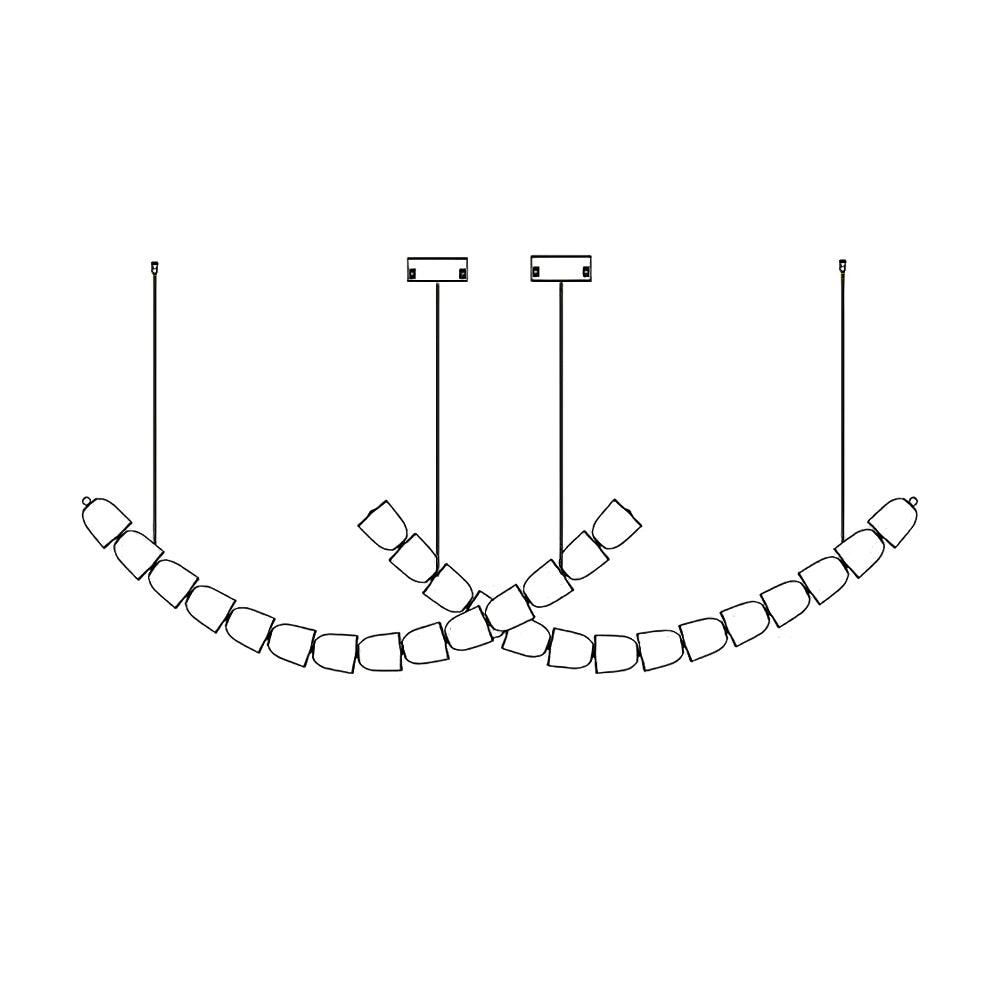 Gabriel Gold Chandelier - Elegant Design with Adjustable Brightness