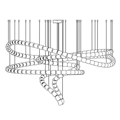 Gabriel Gold Chandelier - Elegant Design with Adjustable Brightness