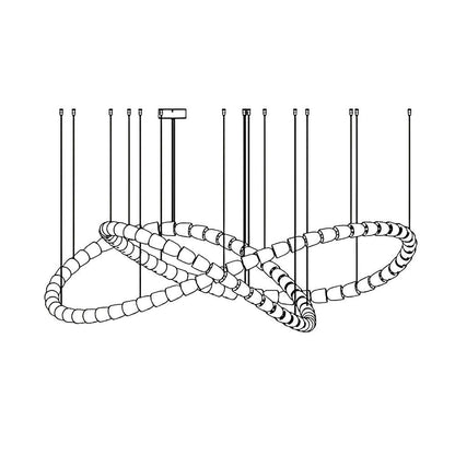 Gabriel Chrome Chandelier - Elegant Design with Adjustable Height & LE