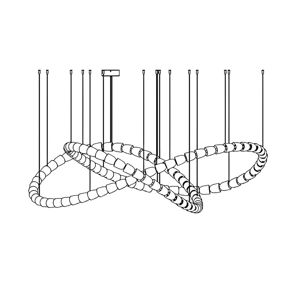 Gabriel Gold Chandelier - Elegant Design with Adjustable Brightness