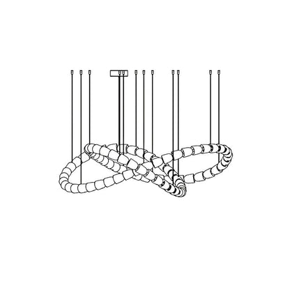 Gabriel Chrome Chandelier - Elegant Design with Adjustable Height & LE