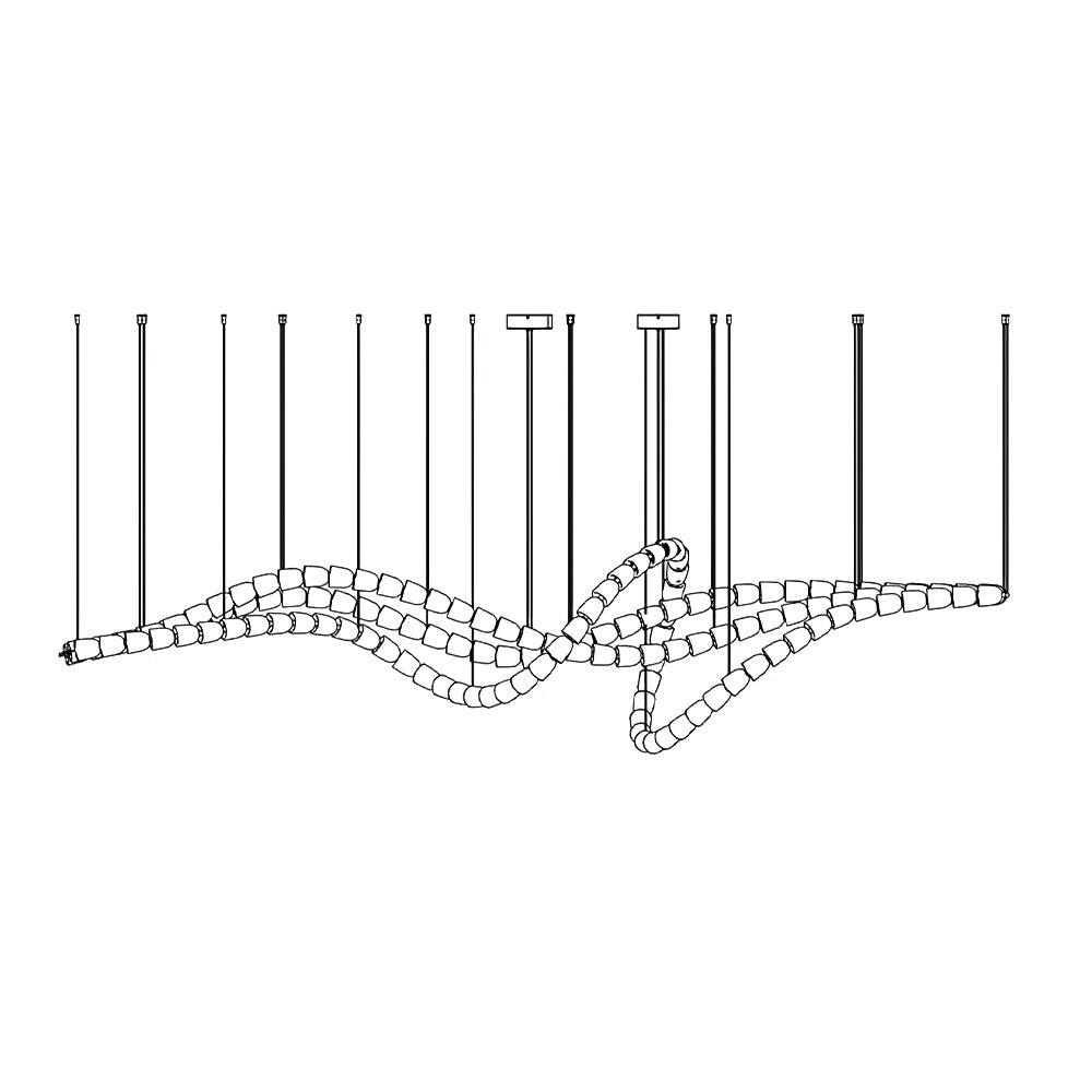 Gabriel Gold Chandelier - Elegant Design with Adjustable Brightness