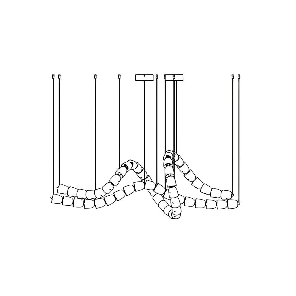 Gabriel Gold Chandelier - Elegant Design with Adjustable Brightness
