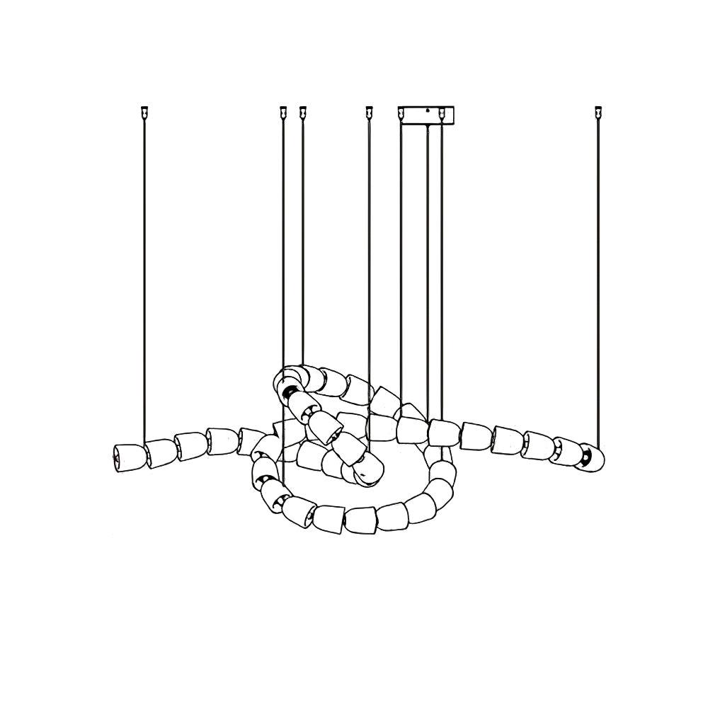 Gabriel Gold Chandelier - Elegant Design with Adjustable Brightness