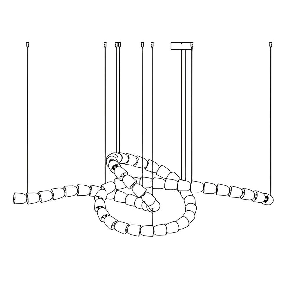 Gabriel Gold Chandelier - Elegant Design with Adjustable Brightness