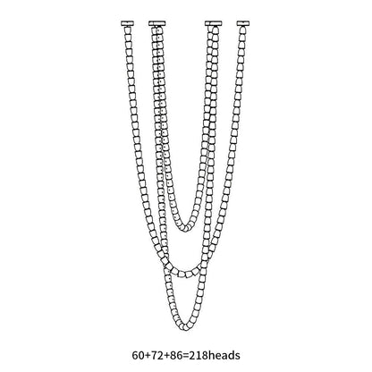 Gabriel Chrome Chandelier - Elegant Design with Adjustable Height & LE