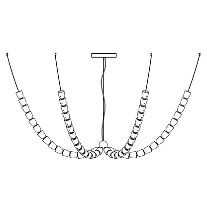 Gabriel Gold Chandelier - Elegant Design with Adjustable Brightness
