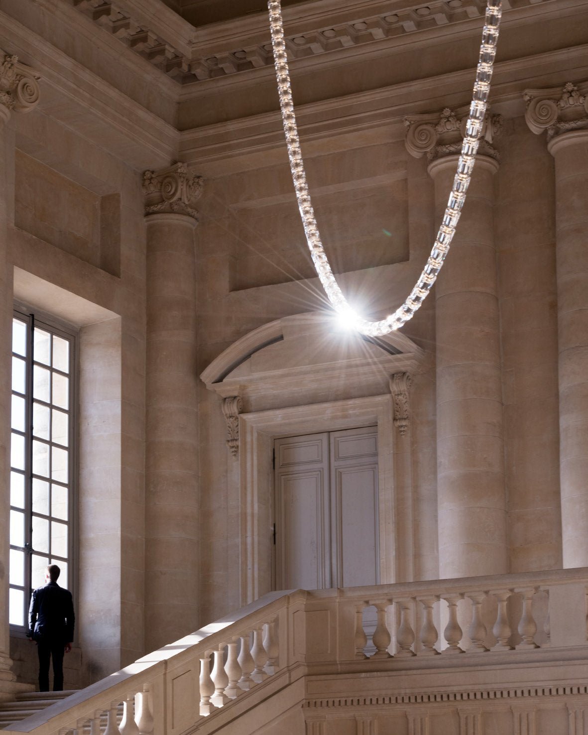 Gabriel Chrome Chandelier - Elegant Design with Adjustable Height & LE