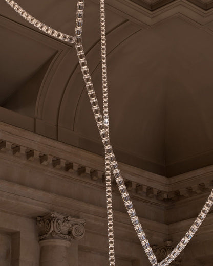 Gabriel Gold Chandelier - Elegant Design with Adjustable Brightness