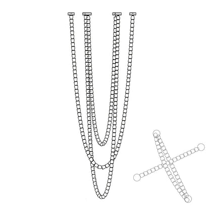 Gabriel Chrome Chandelier - Elegant Design with Adjustable Height & LE