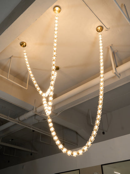 Gabriel Gold Chandelier - Elegant Design with Adjustable Brightness