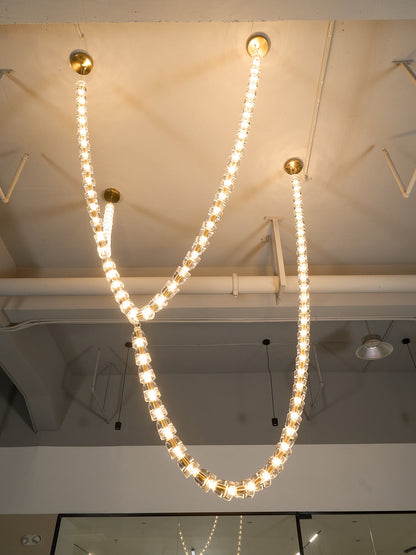 Gabriel Gold Chandelier - Elegant Design with Adjustable Brightness