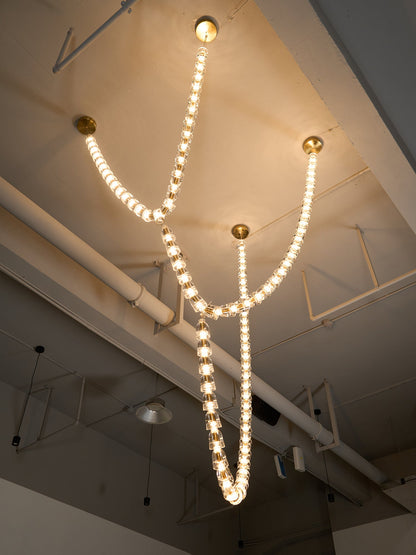 Gabriel Gold Chandelier - Elegant Design with Adjustable Brightness