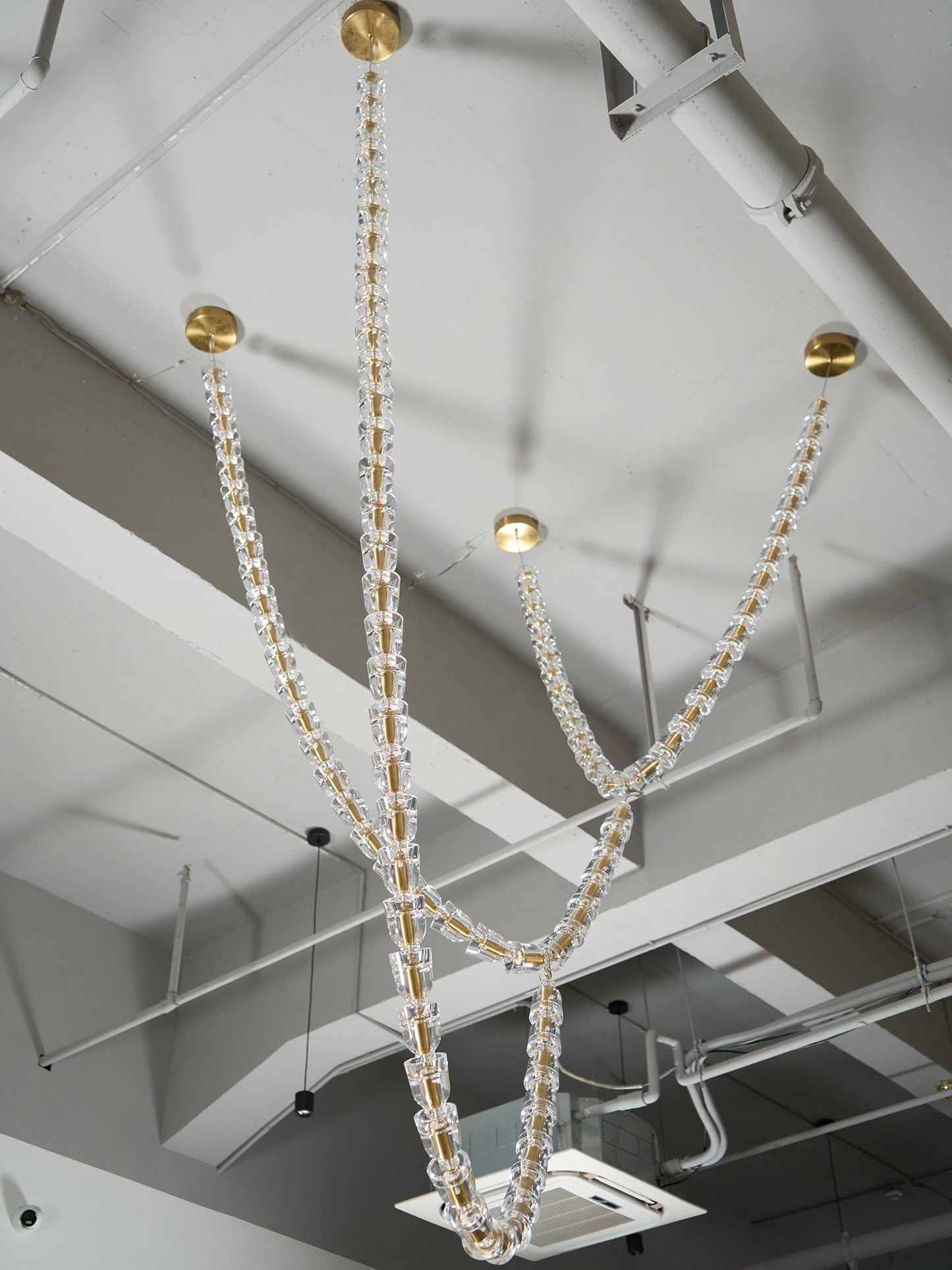 Gabriel Gold Chandelier - Elegant Design with Adjustable Brightness