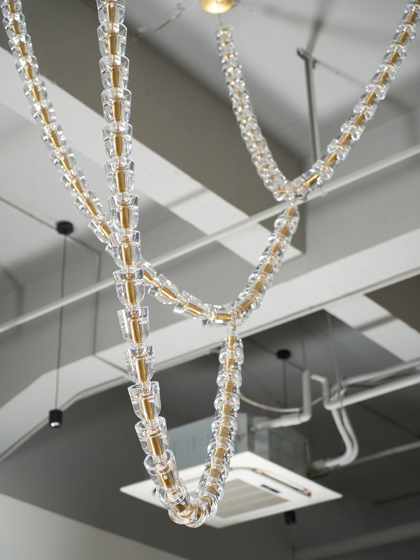 Gabriel Gold Chandelier - Elegant Design with Adjustable Brightness