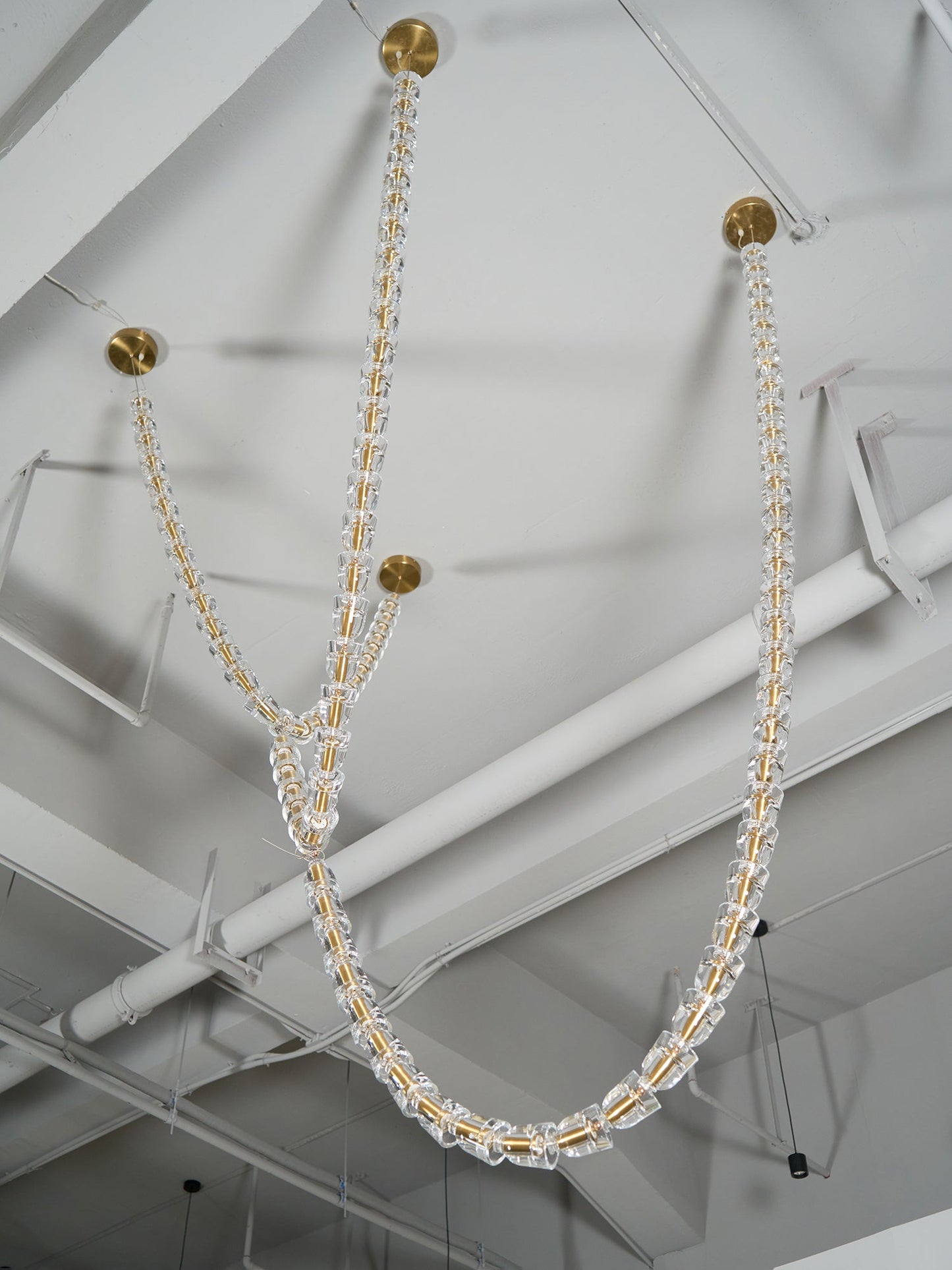 Gabriel Gold Chandelier - Elegant Design with Adjustable Brightness