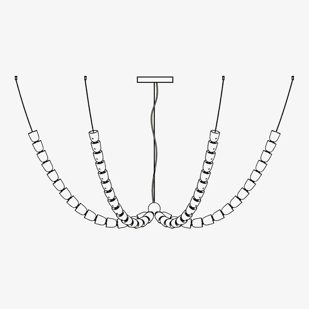 Gabriel Branch LED Chandelier | Custom Size, Energy-Efficient Design