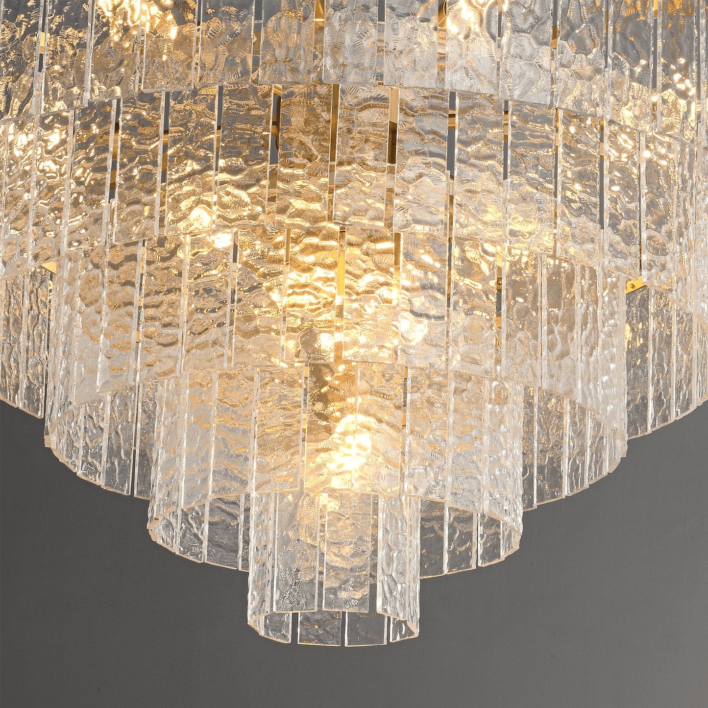 Gaia Round Chandelier - Elegant Design with Adjustable Height & LED Bu