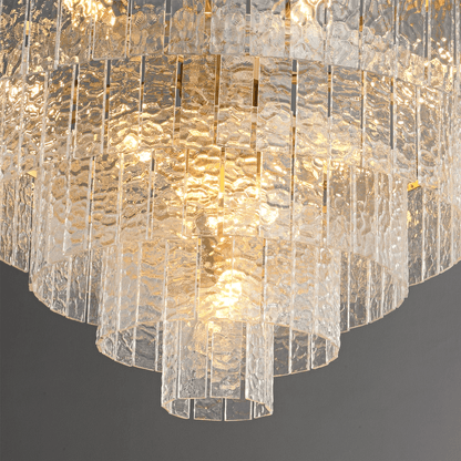 Gaia Round Chandelier - Elegant Design with Adjustable Height & LED Bu