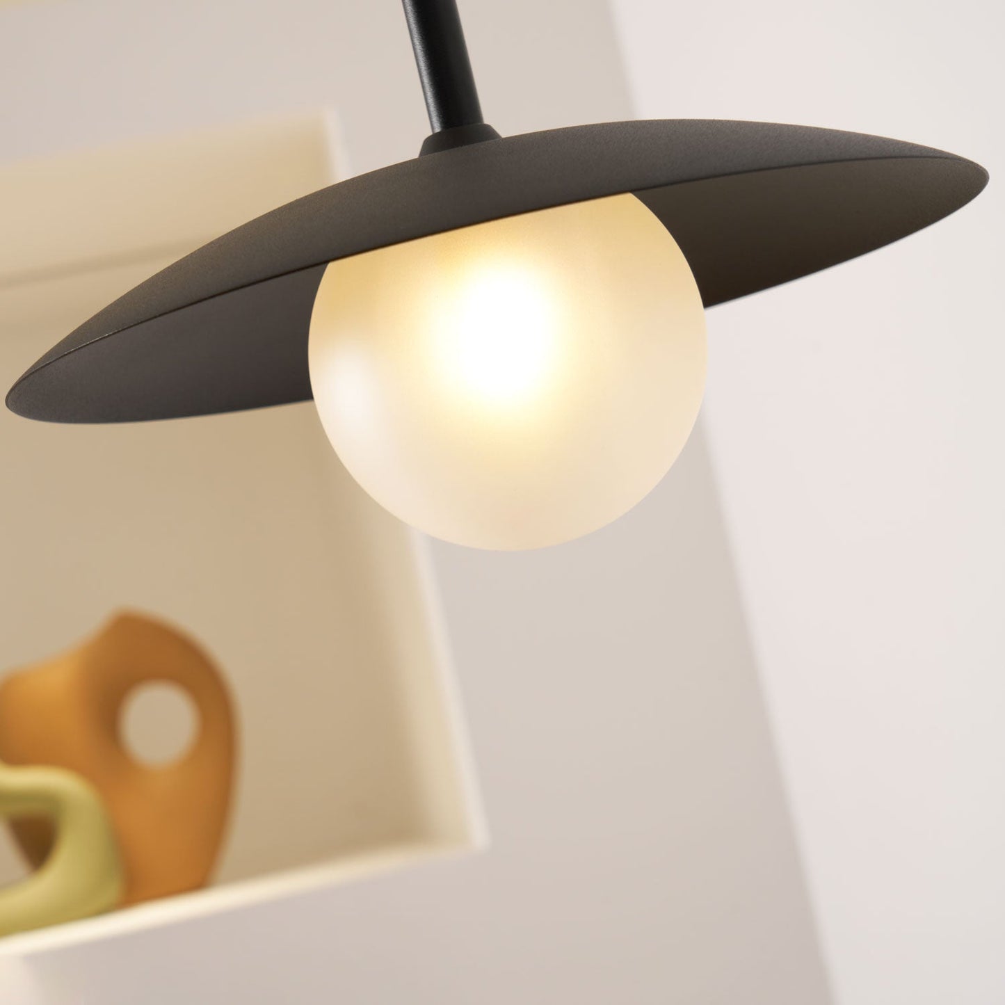 Gea Swing Arm Wall Lamp - Adjustable Light & Plug-in Design