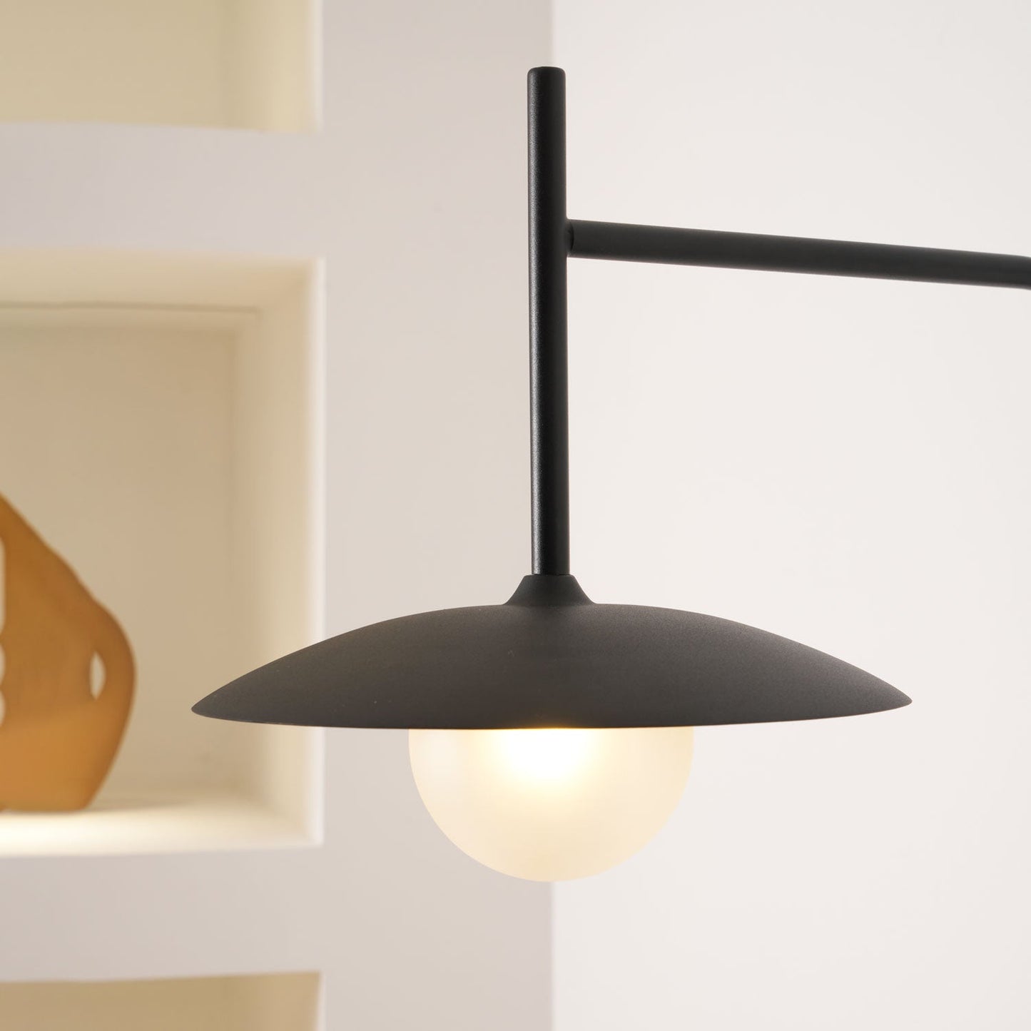 Gea Swing Arm Wall Lamp - Adjustable Light & Plug-in Design