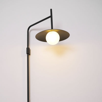 Gea Swing Arm Wall Lamp - Adjustable Light & Plug-in Design