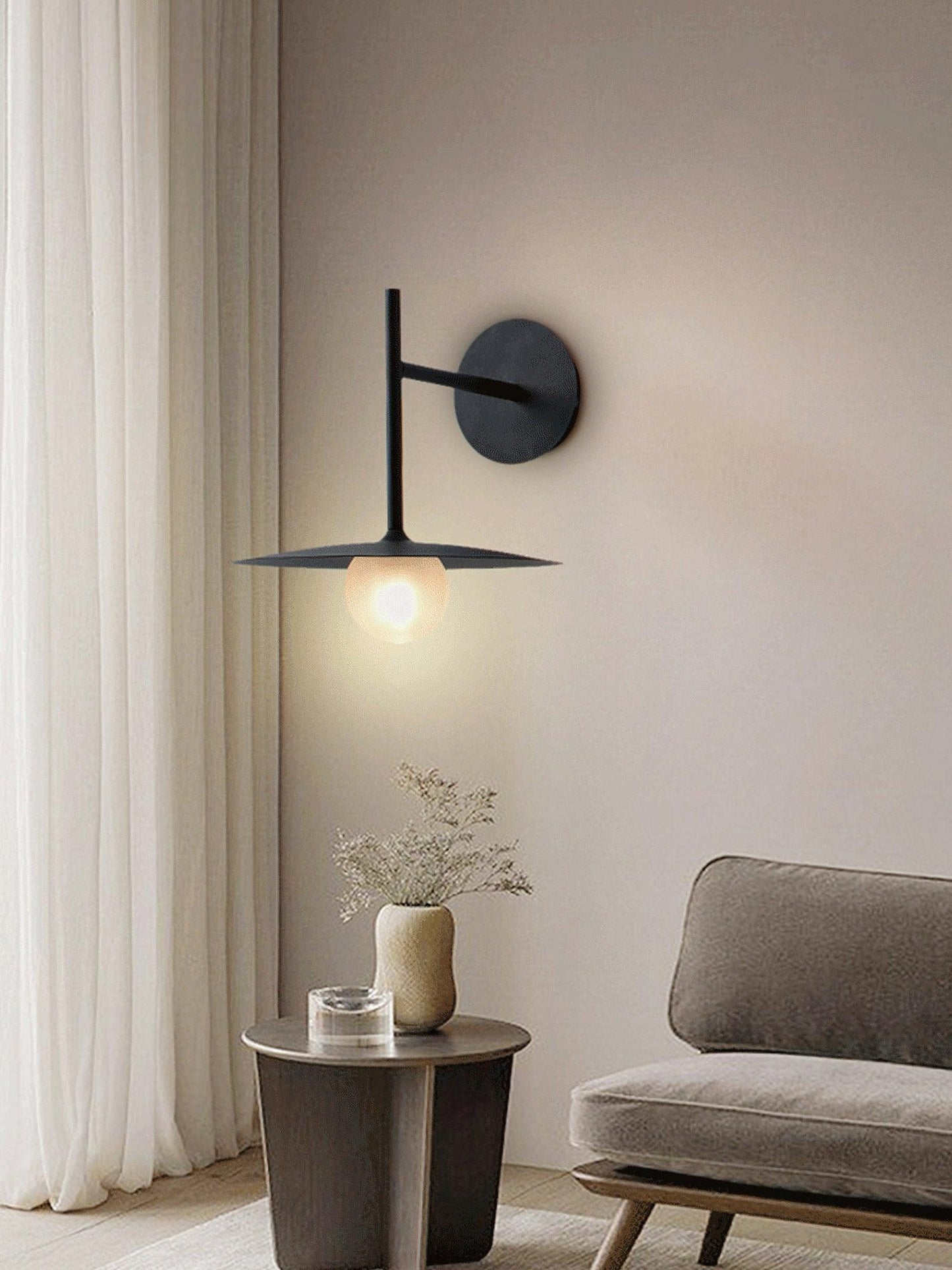 Gea Iron Wall Lamp - Adjustable Angle, Industrial Design, Durable Fini