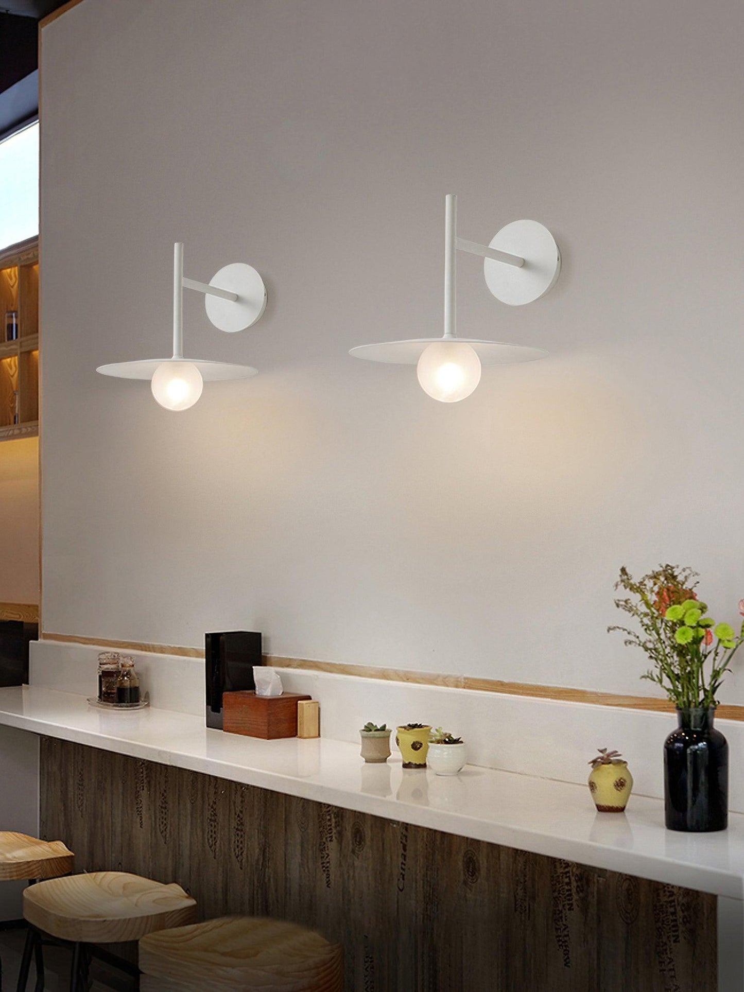 Gea Iron Wall Lamp - Adjustable Angle, Industrial Design, Durable Fini