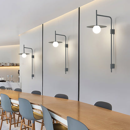 Gea Swing Arm Wall Lamp - Adjustable Light & Plug-in Design