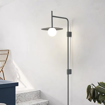 Gea Swing Arm Wall Lamp - Adjustable Light & Plug-in Design