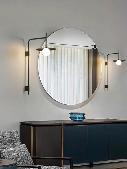 Gea Swing Arm Wall Lamp - Adjustable Light & Plug-in Design