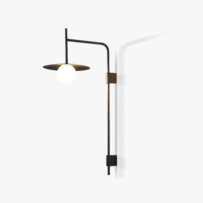 Gea Swing Arm Wall Lamp - Adjustable Light & Plug-in Design
