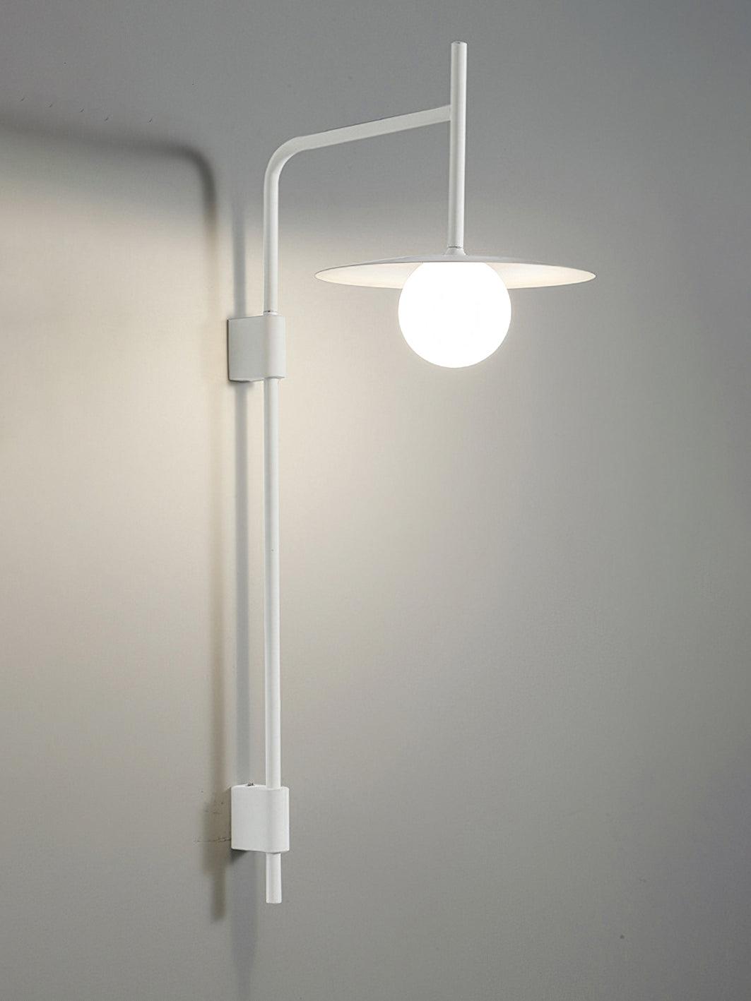 Gea Swing Arm Wall Lamp - Adjustable Light & Plug-in Design