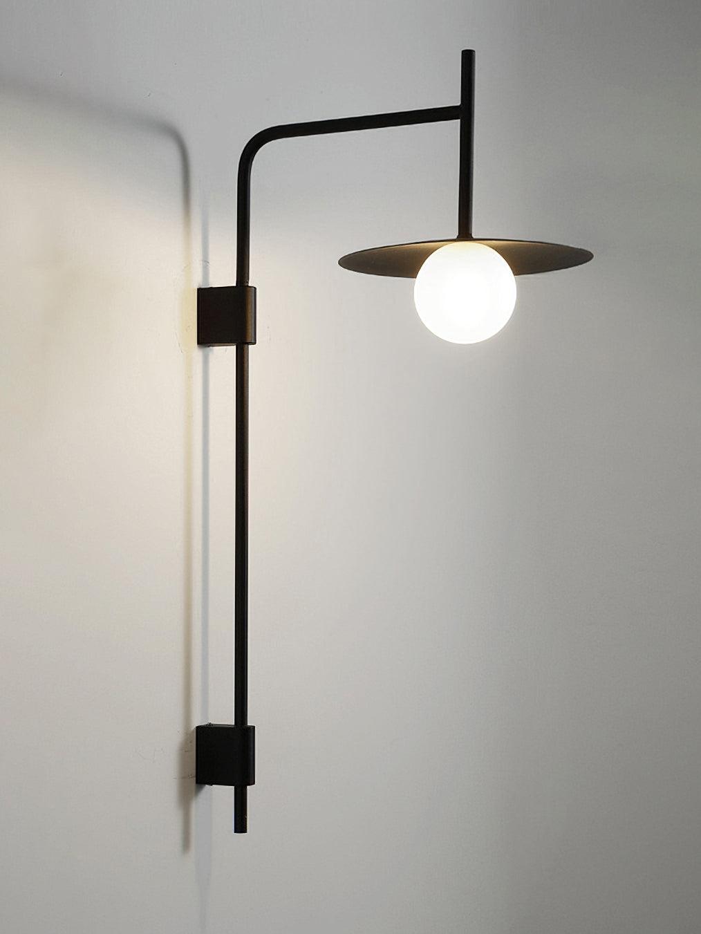 Gea Swing Arm Wall Lamp - Adjustable Light & Plug-in Design